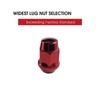 EZAccessory 20 Red Bulge Acorn Lug Nuts 12x1.5 Thread Size