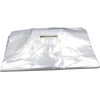 Reusable CLEAR Plastic Carrier Bags with Patch Handle - 38cm