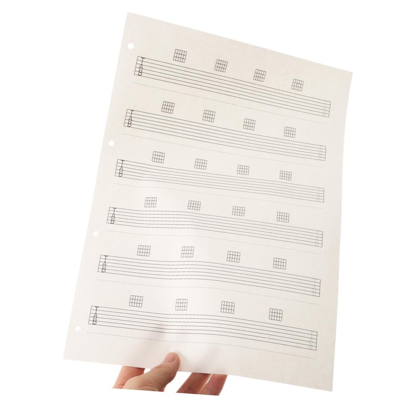 Abaodam 85 Piece Guitar Six Line Score Notebook, Easy to