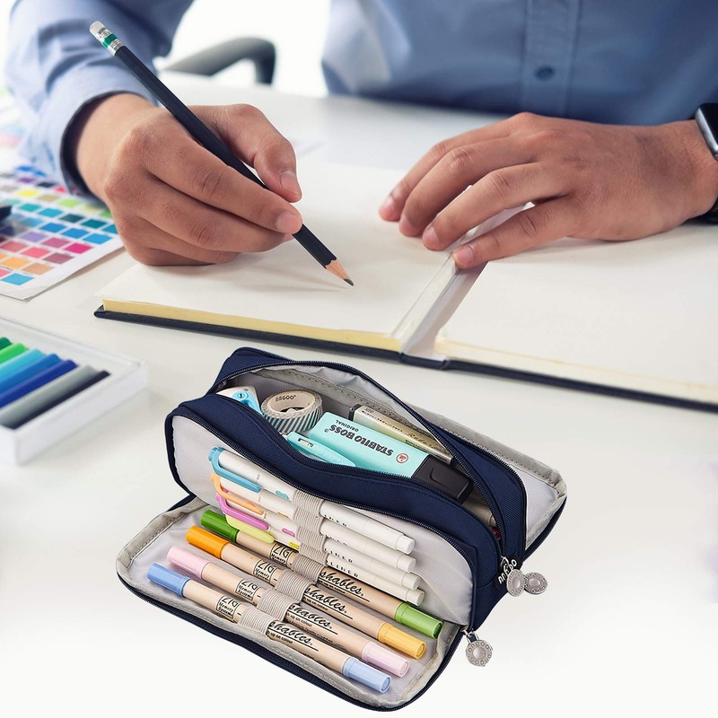 Coolzon Pencil Case Large Expandable Pencil Case Girls Teenager with