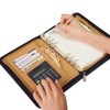 Gift for Men,SAYEEC A5 Executive Conference Folder Travel Portfolio Ringbinder