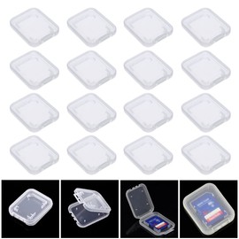 20Pcs for SD SDHC Memory Card Case Box Storage Hard Plastic Transparent Holder