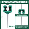 Yaocom 10 Pcs 10 Inch Garden Hose Guide Stakes Metal
