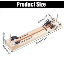Yerleomit Paracord Jig Bracelet Maker Machine, Wooden Paracord Jig Paracord Accessories Bracelet Machine Wooden Frame Bracelet Jig Kit DIY Knitting Bracelet Jig