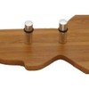 Zeller 13590 Key Holder Bamboo/Stainless Steel 35 x 4 x