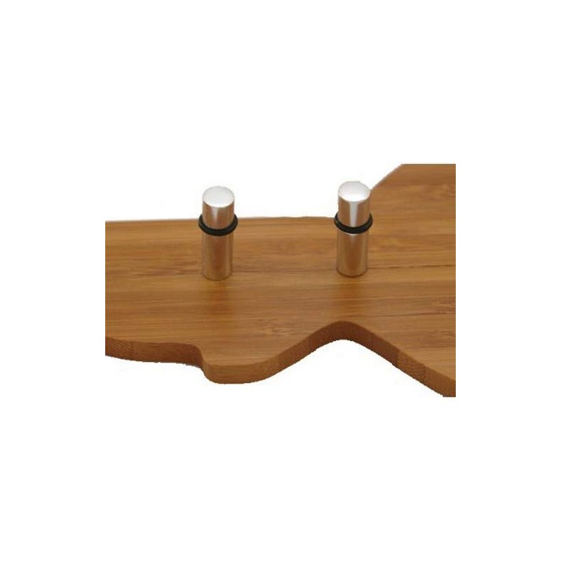 Zeller 13590 Key Holder Bamboo/Stainless Steel 35 x 4 x