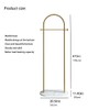 BUZUEY Gold Clothing Rack, Small Clothes Rack with Marble Base,