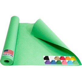 Paclord USA-Made 18" x 1200" Christmas Green Kraft Paper Roll, 45 lbs Thickness, American Quality Colored Kraft Paper for School, Bulletin Board - Non-Toxic, Odorless, Safe for Kids