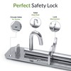 Galvanised Brenton Bolt Sliding Door Lockable Padbolt – 4" (100mm)