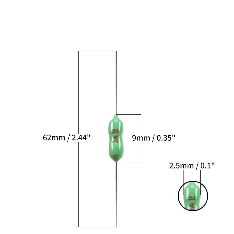 Fielect Pico Fuse 250V 3A Fast Blow Fuse Resistance Type