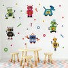 Runtoo Wall Sticker Robot Wall Sticker Nursery Baby Room Classroom
