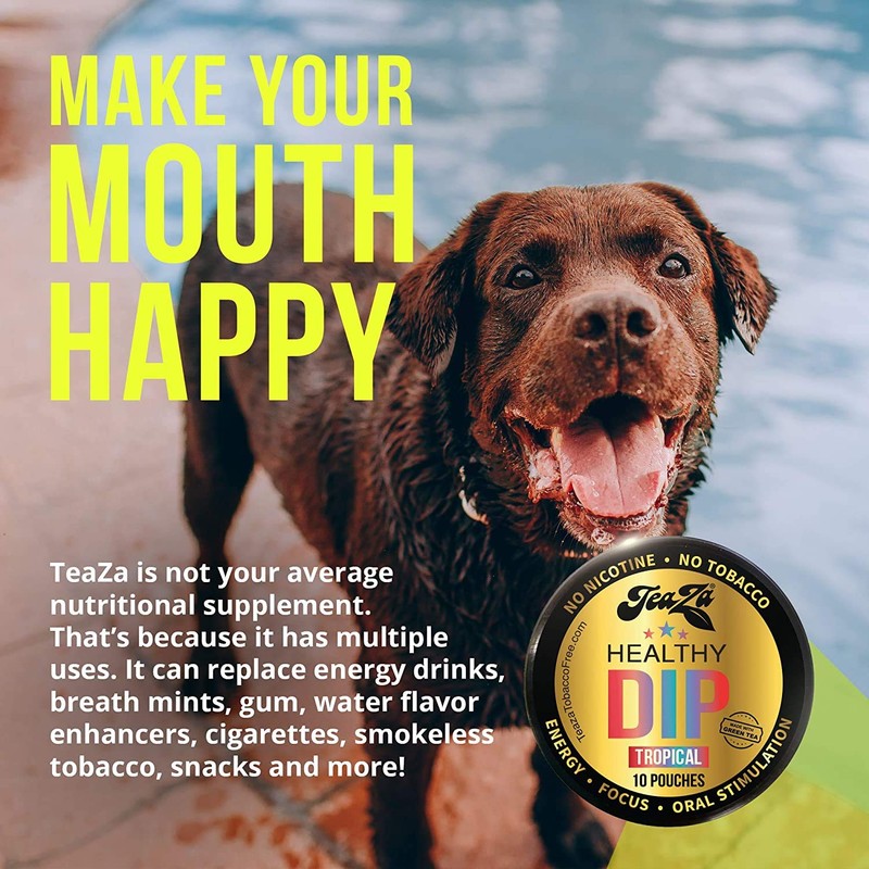 TeaZA Energy Variety Pack - Flavored Pouches (8 Pack)