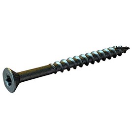 Small Parts 0632DTF17HC #6 x 2" 6 Lobe Flat Nibs Deck Screw Type 17 2/3 Thread Zinc Bake 1,000HR Salt Spray (Pack of 50)