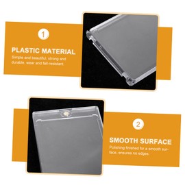 CORHAD 10pcs Magnetic Game Card Holder Organizer Transparent Playing Card Box Magnetic Closure and Easy to Use for Trading and Collectibles