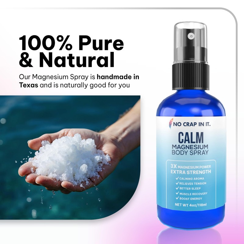No Crap In It Calm Magnesium Spray Triple Magnesium Power: