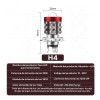 Faros Led Para Moto Ba20d H4 Luces De Parpadeo Intenso