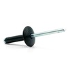 Hippo Hardware (4mm X 8mm) Black Extra Large Flange Pop