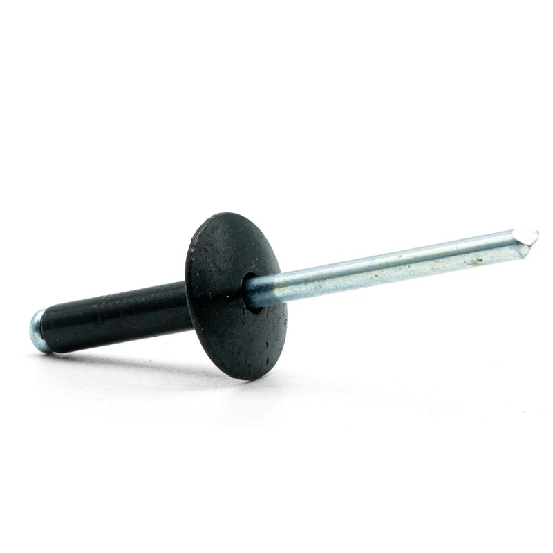 Hippo Hardware (4mm X 8mm) Black Extra Large Flange Pop