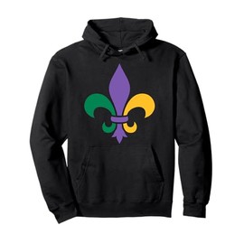 Mardi Gras fleur de lis Pullover Hoodie
