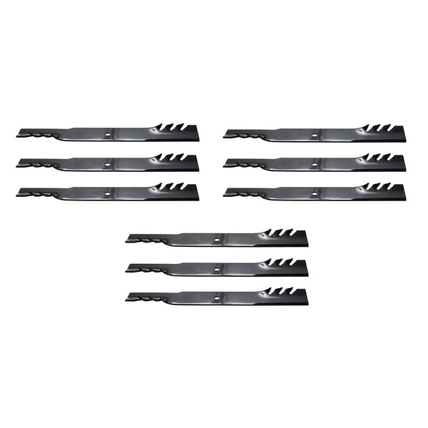 RAParts Set of 9 High Lift Mulching Blades 20 1/2"