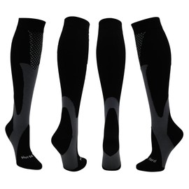 Nurse Yard Compression Socks for Nurses - Women & Men - 20-30mmHg Graduated Compression, Zero-Toe Compression, Breathable, For Medical Staff, Nursing, Athletic Support Such As Running, Cycling, Hiking