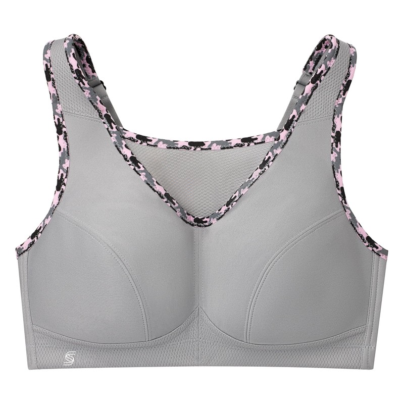 Glamorise - Brasier Deportivo sin Rebote para Mujer #1066, Gris