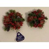 Vintage 2 Piece Christmas Candle Rings Wreath by Colonial Candle