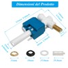 MendorioToilet Cistern Fill Valve, Universal 1/2" Brass Side Entry Inlet
