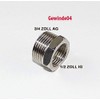 'Stainless Steel Thread Fitting Male Thread 3/4"Male Female Thread 1/2Female
