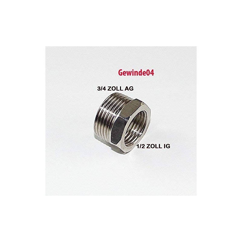'Stainless Steel Thread Fitting Male Thread 3/4"Male Female Thread 1/2Female