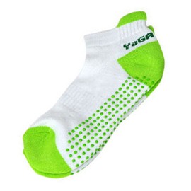Gaorui Women's Premium Non-Slip Excercise Sock For Yoga Palates Barre Ballet Barre Cotton Ankle free size Green