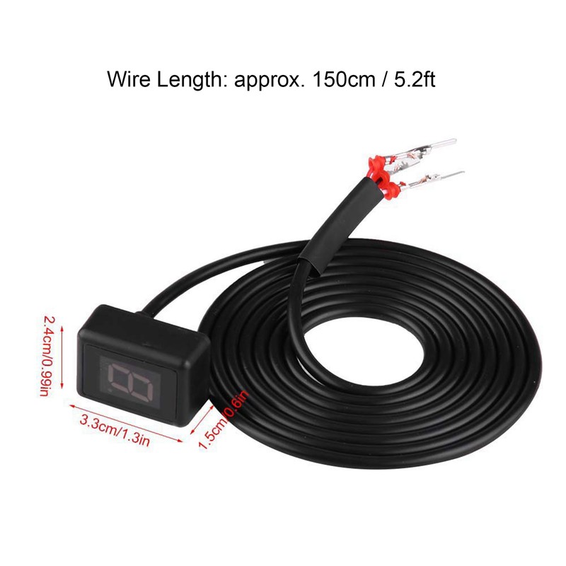 Motorcycle ECU Plug Mount 6 Speed Digital Gear Indicator Shift