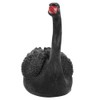 Outdoor Cute Floating Simulation Black Swan Ornament for Garden Courtyard