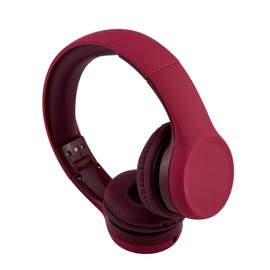 YUSONIC Kids Headphones with Volume Limit, Wired Design with Sharing Function, Safe for Children, Black (red)