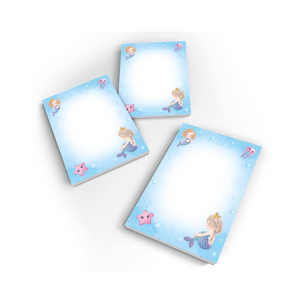 Junapack 12 Mini Notepads Mermaid Party Bags for Children's Birthday