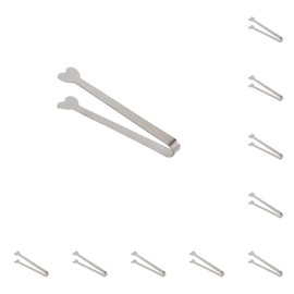 BEALIFE 10 Set of Food Tongs Stainless Steel Ice Cube Kitchen Clips Household Reusable Washable Barbecue Outdoor Restaurant Tong Type 5, Type 5 10Set