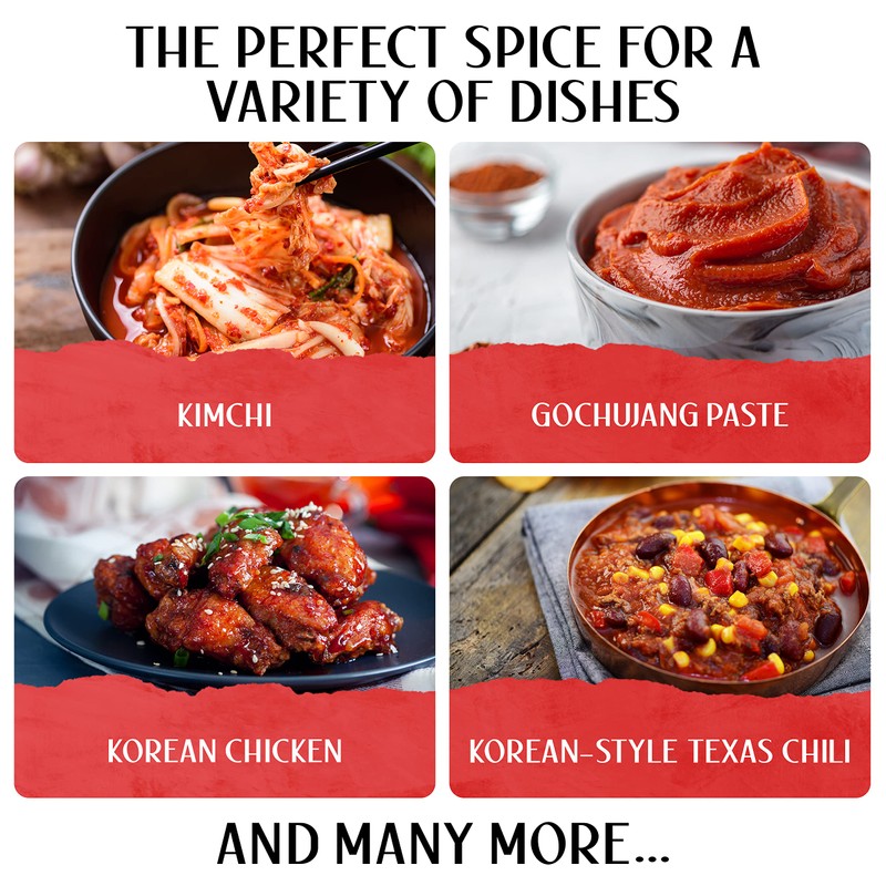 Premium Gochugaru Korean Red Pepper Flakes from Sun Dried Korean