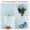 20 Sheets Matte Frosted Flower Bouquet Wrapping Paper,Double Sided Flower