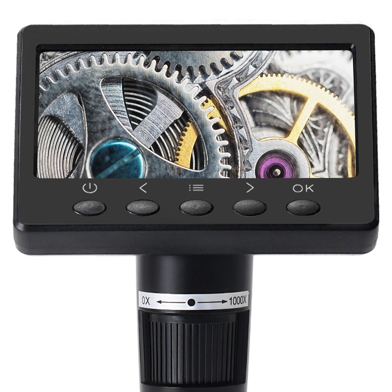 4.3 Inch Display 1000X Digital Microscope Photo Video Taking with