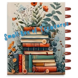 Handmade Quiet Bookstore Reading Cover Set for use with Classic Happy Planner-