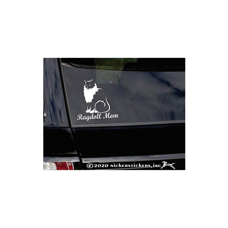 Ragdoll Mom Cat Vinyl Window Decal Sticker