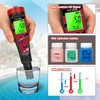 pH Chlorine Meter Digital Salinity pH Tester for Saltwater Pool