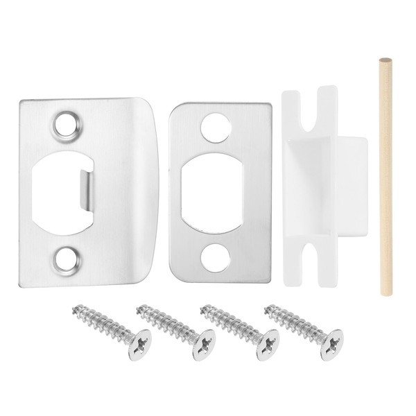 sourcing map Door Strike Plate, 57mm x 44mm Stainless Steel