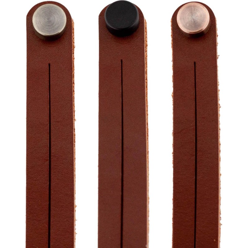 Brute Strength - Leather Shelf Brackets - Split Lines -