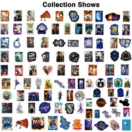 GTOTd Dr Who Stickers (200Pcs) Cartoon Gifts Merch Party Supplies Vinyl Water Bottle Luggage Guitar Skateboard Aesthetic Stickers for Teens
