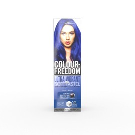 Colour-Freedom Pink Pizazz Ultra Vibrant Semi-Permanent Pink Color Mask. With Shine Booster Complex. By Knight & Wilson (Truly Blue)