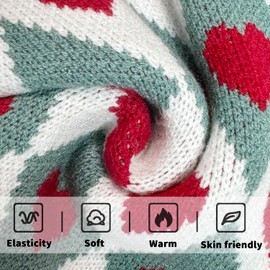 QaingNe Pet Puppy Sweater for Small Dogs and Cats,Cute Warm Knitted Dog Sweater,Christmas Valentine Pet Clothes for Small Dogs and Kittens (Red,S)