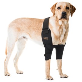 OPSELU Dog Elbow Protector,Adjustable Straps Dog Shoulder Brace,Lightweight Dog Front Leg brace for Shoulder Dislocation, Pressure Sores,Elbow Injury and Loss of Stability from Arthritis(Both Legs,XL)