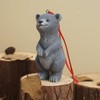 YOUFINE Mini Bear Statue Small Sculpture Ornament Hanging Animal Figurine