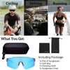 GNOLONG Sports Cycling Sunglasses Frameless Sun Glasses UV400 Protection Eyewear